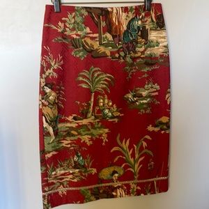 Vintage jungle theme skirt.